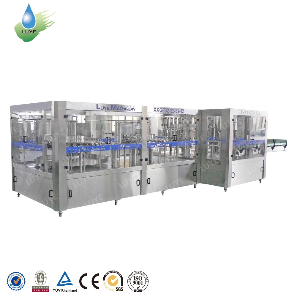 Automatic Small Pet Bottle Beverage Energy Drinks Soda Sparkling Water Aseptic Hot Juice CSD Carbonated Soft Drink Bottling Filler Filling Plant Packing Machine